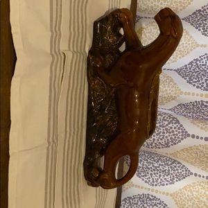 Vintage jaguar table lamp/planter